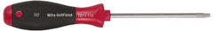 Wiha - T9 Torx Driver - 2.4" Blade Length, Ergonomic Handle - Exact Tool & Supply