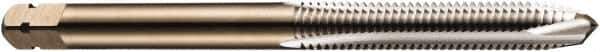 DORMER - 1/2-13 UNC, 2 Flute, Bright Finish, Powdered Metal Spiral Point Tap - Plug Chamfer, Right Hand Thread, 3-3/8" OAL, 0.9055" Thread Length, 0.367" Shank Diam, 3B Class of Fit, Series E025 - Exact Tool & Supply