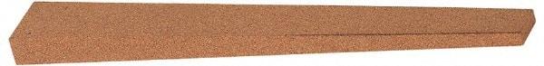 Norton - 4" Long x 1/2" Wide x 1/4" Thick, Aluminum Oxide Sharpening Stone - Taper, Fine Grade - Exact Tool & Supply