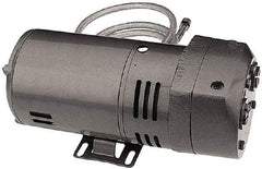 Gast - 1/4 hp Rotary Vane Vaccum Pump - 115/230 Volts, 4.5 CFM, Single Phase, 14" Long x 5.62" Wide x 5.92" High - Exact Tool & Supply
