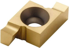 Seco - 102510EAR FA Grade CP500, 2.5mm Cutting Width Carbide Grooving Insert - 2.5mm Max Depth of Cut, Right Hand, TiAlN/TiN Finish - Exact Tool & Supply