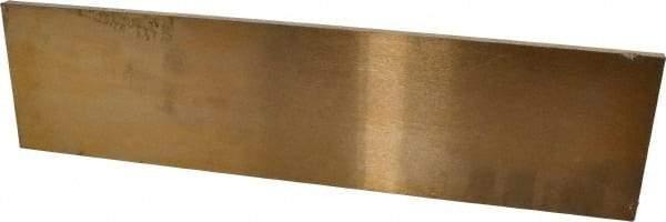 Value Collection - 1/4 Inch Thick x 3 Inch Wide x 12 Inch Long, Ground Bearing Bronze Rectangular Bar - Alloy SAE 660 (CDA 932) - Exact Tool & Supply