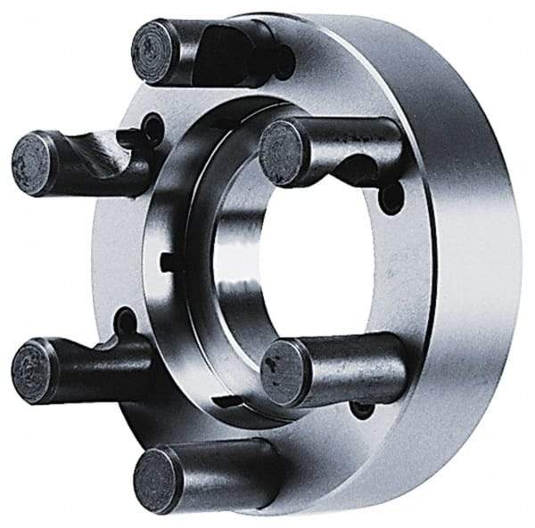 BTC - Adapter Back Plate for 12" Diam Self Centering Lathe Chucks - D1-8 Mount, 3.268" Through Hole Diam - Exact Tool & Supply