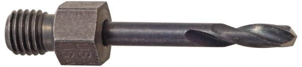 Hertel - 0.161" Drill Bit, Screw Machine, High Speed Steel, Threaded Shank Drill Bit - Exact Tool & Supply