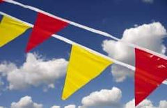 NMC - Pennants Color: Yellow Overall Length (Feet): 100.00 - Exact Tool & Supply