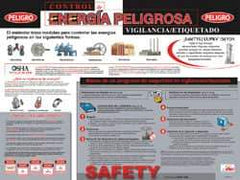 NMC - 24" Wide x 18" High Laminated Paper Lockout Information Poster - Spanish - Exact Tool & Supply