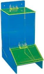 NMC - Table and Wall Mount Miscellaneous Dispenser - 9 Inch Wide x 6 Inch Deep x 11-1/4 Inch High, Clear - Exact Tool & Supply