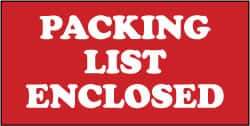 NMC - Packing List Enclosed Shipping Label - 1-3/8" High x 3" Wide - Exact Tool & Supply