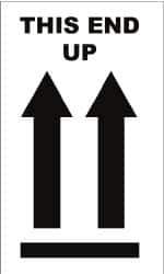 NMC - This End Up Shipping Label - 5" High x 3" Wide - Exact Tool & Supply