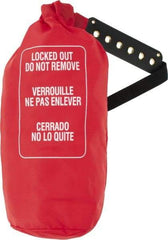 NMC - Black, Orange, Red and White, Nylon Plug and Hoist Control Cover - Compatible with Lockout Padlock - Exact Tool & Supply