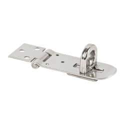 Sugatsune - 1-1/2" Wide, Screw Down Hasp - Stainless Steel - Exact Tool & Supply