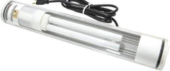 Electrix - 13 NEMA Rated, 18 Watt, Tube Machine Light - Bracket Mount, 9 Ft. Cord, 17 Inch Tube, Integrated Ballast, Black - Exact Tool & Supply