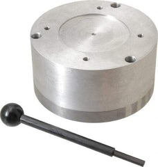 Suburban Tool - Standard Pole Round Permanent Magnetic Rotary Chuck - 5-1/2" Wide x 3" High, Ceramic - Exact Tool & Supply