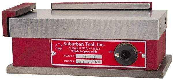 Suburban Tool - Fine Pole Rectangular Permanent Magnetic Block Chuck - 12-1/2" Long x 6" Wide x 2-5/8" High, Ceramic - Exact Tool & Supply