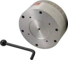 Suburban Tool - Fine Pole Round Permanent Magnetic Rotary Chuck - 6-1/4" Wide x 2-15/16" High, Ceramic - Exact Tool & Supply