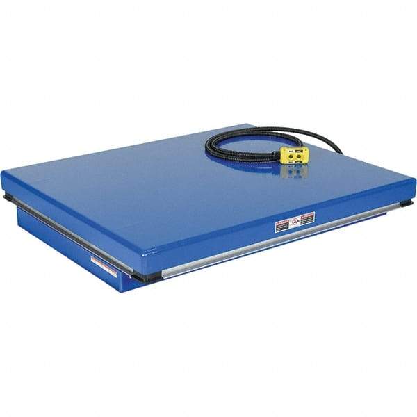 Vestil - 3,000 Lb Capacity Hydraulic Scissor Lift - 7" to 43" Lift Height, 48" Platform Length x 40" Platform Width - Exact Tool & Supply