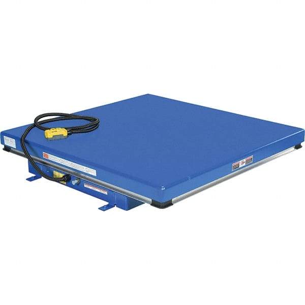 Vestil - 3,000 Lb Capacity Hydraulic Scissor Lift - 7" to 43" Lift Height, 48" Platform Length x 48" Platform Width - Exact Tool & Supply