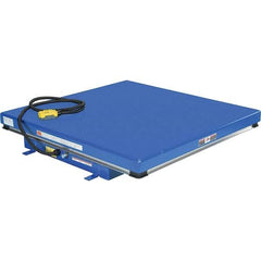 Vestil - 3,000 Lb Capacity Hydraulic Scissor Lift - 7" to 43" Lift Height, 48" Platform Length x 48" Platform Width - Exact Tool & Supply