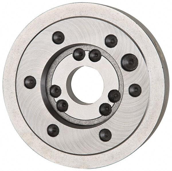 Bison - Adapter Back Plate for 10" Diam Independent & Self Centering Lathe Chucks - A1/A2-8 Mount, 3.17" Through Hole Diam, 5-1/2" ID, 9.96" OD, 1.7" Flange Height - Exact Tool & Supply