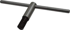 Bison - 6, 8" Chuck Diam Compatibility, Lathe Chuck Key - Compatible with 3-Jaw Chucks, 4-Jaw Chucks, 6-Jaw Chucks, Self Ejecting, 3-15/16" Body Length, 0.4331" Actual Key Square Size - Exact Tool & Supply