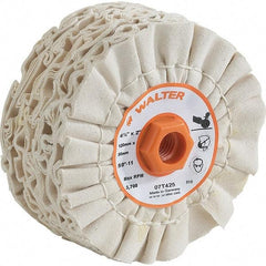 WALTER Surface Technologies - 4-3/4" Diam x 2" Thick Unmounted Buffing Wheel - Polishing, 5/8-11 Arbor Hole - Exact Tool & Supply