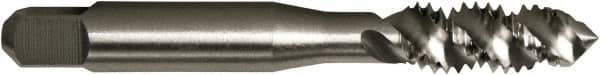 Vermont Tap & Die - #6-32 UNC 3 Flute 2B Plug Spiral Flute Tap - High Speed Steel, Bright Finish, 2" OAL, Right Hand Flute, Right Hand Thread, H3, Series 5155 - Exact Tool & Supply