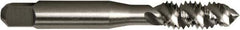 Vermont Tap & Die - 1/2-20 UNF 3 Flute 2/3B Plug Spiral Flute Tap - High Speed Steel, Bright Finish, 3-3/8" OAL, Right Hand Flute, Right Hand Thread, H3, Series 5155 - Exact Tool & Supply