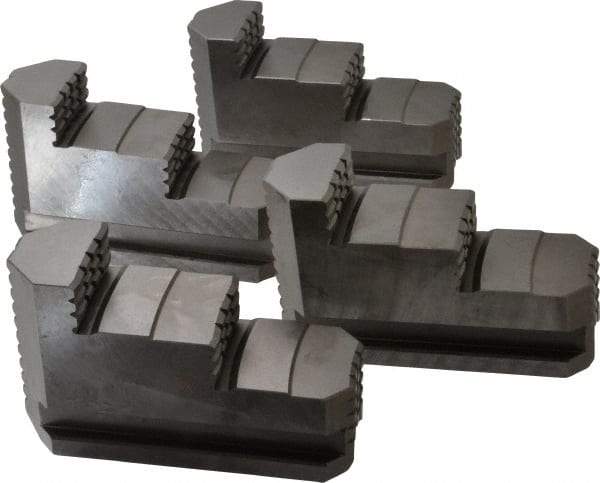 Bison - 20" Max Chuck Diam Compatibility, Steel Master Jaws - 2.0472" Wide x 6" Long x 3.6811" High - Exact Tool & Supply