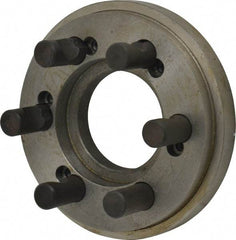 Pratt Burnerd America - Adapter Back Plate for 12" Diam Self Centering Lathe Chucks - D1-6 Mount, 3.285" Through Hole Diam, Steel - Exact Tool & Supply