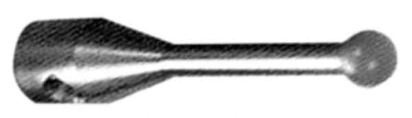 Fowler - 8 mm Ball Diameter, Stainless Steel Stem, M2 Thread, Ruby Point Ball Tip CMM Stylus - 12 mm Overall Length - Exact Tool & Supply