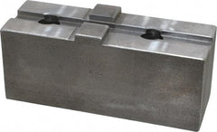 H & R Manufacturing - 15" Chuck Capacity, Tongue & Groove Attachment, Square Soft Lathe Chuck Jaw - Steel, 3" Btw Mount Hole Ctrs, 5-5/8" Long x 2" Wide x 2-5/16" High, 1/2" Groove - Exact Tool & Supply