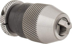 Albrecht - JT0, 1/64 to 1/8" Capacity, Steel Tapered Mount Drill Chuck - Keyless, 1" Sleeve Diam, 1-3/4" Open Length - Exact Tool & Supply