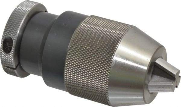 Albrecht - JT2, 1/64 to 3/8" Capacity, Steel Tapered Mount Drill Chuck - Keyless, 1.69" Sleeve Diam, 3.13" Open Length - Exact Tool & Supply