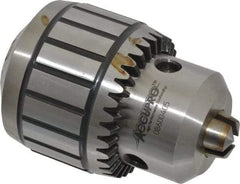 Accupro - JT6, 1/16 to 1/2" Capacity, Tapered Mount Steel Drill Chuck - Keyed, 62mm Sleeve Diam, 75mm Open Length - Exact Tool & Supply