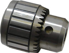 Accupro - JT3, 1/16 to 5/8" Capacity, Tapered Mount Steel Drill Chuck - Keyed, 67mm Sleeve Diam, 81mm Open Length - Exact Tool & Supply