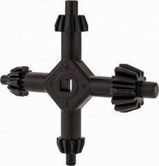 Made in USA - Drill Chuck Key No. K2, K3, K4, K32 4 Way - For Use with 3/8 to 3/4 Inch Heavy Duty Drill Chucks - Exact Tool & Supply