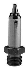 Silvent - Blow Gun Safety Nozzle - 1/8 MPT, 1.56" Hose Length, Stainless Steel, 145 psi, 750°F - Exact Tool & Supply