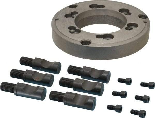 Interstate - Adapter Back Plate for 8" Diam Lathe Chucks - D1-6 Mount - Exact Tool & Supply