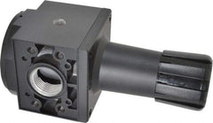Parker - 1 NPT Port, 300 CFM, Aluminum Heavy-Duty Regulator - 2 to 125 psi Range, 250 Max psi Supply Pressure, 1/4" Gauge Port Thread, 3.62" Wide x 8.46" High - Exact Tool & Supply
