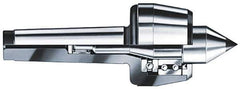 Rohm - MT6 Taper Shank, 4.13" Head Diam Carbide Tipped Live Center - 2,600 Max RPM, 3.22" Head Length, 1.9685" Point Diam, 2.264" Point Len, 3,960 Lb Max Workpc, 13.15" OAL, Standard Point - Exact Tool & Supply