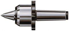 Rohm - MT6 Taper Shank, 4.61" Head Diam Live Center - 4,800 Max RPM, 4.1" Head Length, 2.28" Point Diam, 3.032" Point Len, 6,600 Lb Max Workpc, 14.27" OAL, Long Point - Exact Tool & Supply