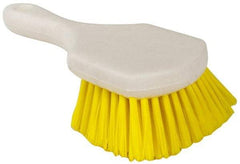 PRO-SOURCE - 1-1/2" Bristle Length, Polypropylene Utility Scrub Brush - 8-1/2" OAL, Plastic Block - Exact Tool & Supply