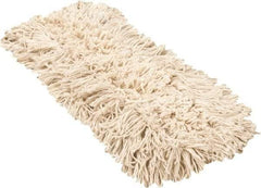 PRO-SOURCE - 18" Long x 3-1/2" Wide Yarn Blend Dust Mop Head - Snap-On, Blue, Looped Head, Launderable - Exact Tool & Supply