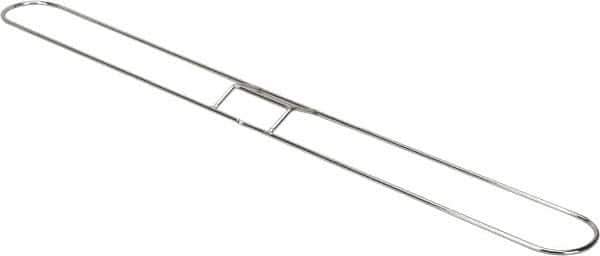 PRO-SOURCE - 36" Long x 3-1/4" Wide Chrome Plated Steel Dust Mop Frame - White, Clip-On - Exact Tool & Supply