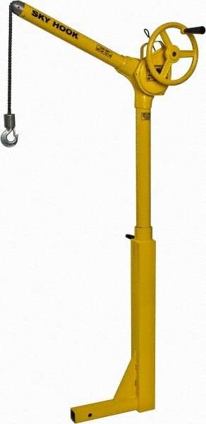 Sky Hook - 500 Lb Load Capacity, Steel Sky Hook Crane - Receiver Hitch Crane - Exact Tool & Supply