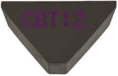 Kennametal - 3/8" Inscribed Circle, Triangle, CBT Chipbreaker for Indexables - 0.06" Thick, 0.159" Effective Width - Exact Tool & Supply