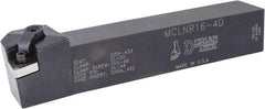 Dorian Tool - MCLN, Right Hand Cut, 5° Lead Angle, 1" Shank Height x 1" Shank Width, Negative Rake Indexable Turning Toolholder - 6" OAL, CN..43. Insert Compatibility, Series Multi-Option - Exact Tool & Supply