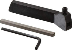 Value Collection - 1/4 Inch Tool Bit, 3/8 Inch Shank Width, Tool Bit Turning Holder - 10 to 12 Inch Lathe Swing, Steel, Left Hand Cut, Compatible with Square Tool Bits - Exact Tool & Supply