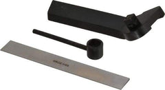 Value Collection - 1/8 Inch Blade Width x 3/4 Inch Blade Height, Left Hand Cutting Direction, Cutoff Blade Holder - 6 Inch Long x 1/2 Inch Wide x 1-1/8 Inch High, Steel - Exact Tool & Supply