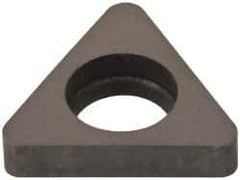 Made in USA - 3/8" Inscribed Circle, Triangle Shim for Indexables - Carbide, 1/8" Thick, ITSN Shim Style, Negative Rake - Exact Tool & Supply